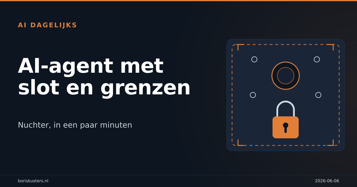 Meta-hack: waarom je AI-agent strakke grenzen nodig heeft
